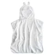 Poncho towel with hood and ears, 2-6 years, White, Tuxi Brands