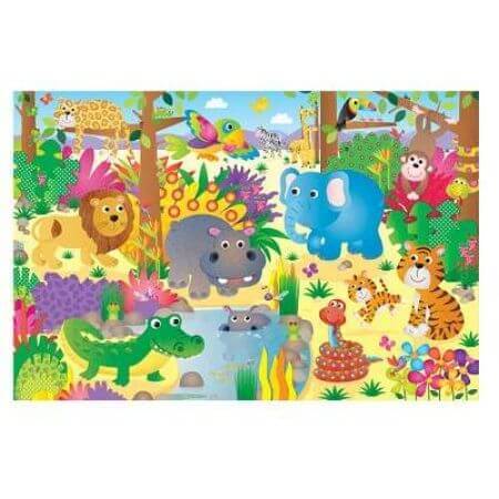 Reuze jungle vloerpuzzel, Galt