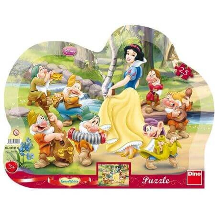 Puzzle cadre Blanche-Neige, 25 pièces, Dino Toys