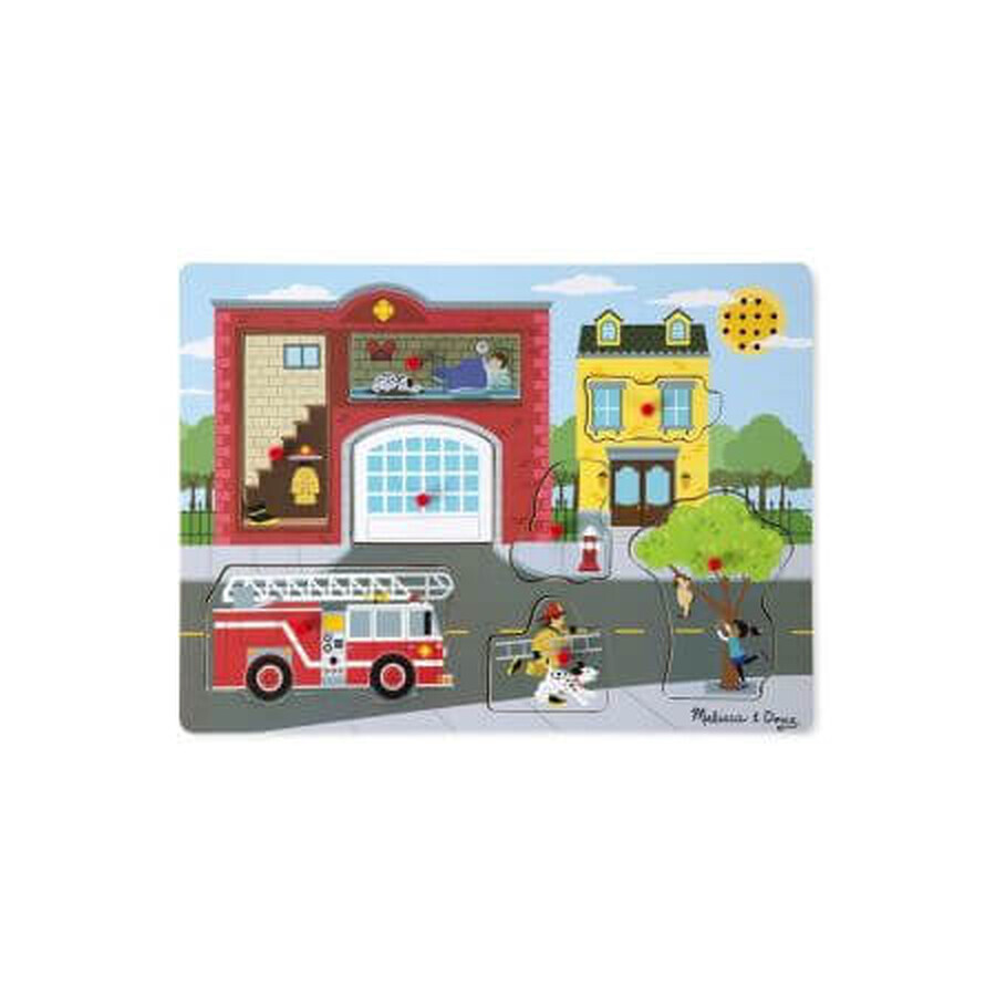 Sound Puzzle Feuerwehr, +2 Jahre, Melissa und Doug