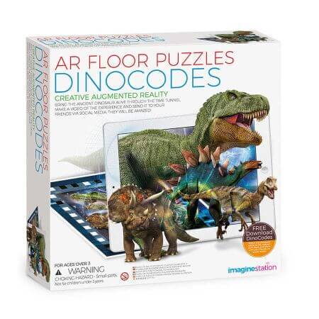 AR vloerpuzzel, dinosaurussen, 4M