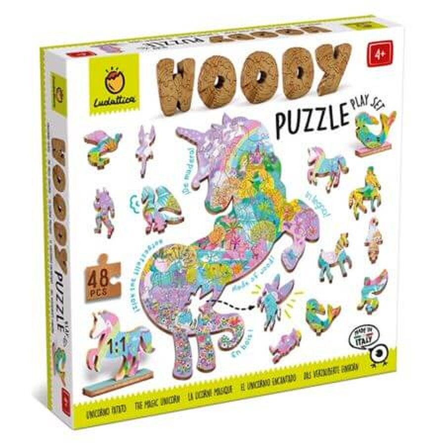 Puzzle en bois de bouleau, Fantastic Landscapes, +4 ans, Ludattica