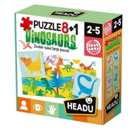 Puzzle Dinosauri 8+1, Headu