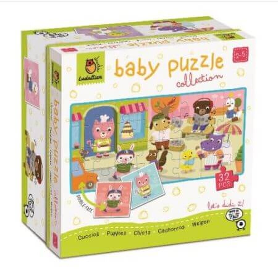 Puzzel Dudu Baby Puppy's, +2 jaar, Ludattica