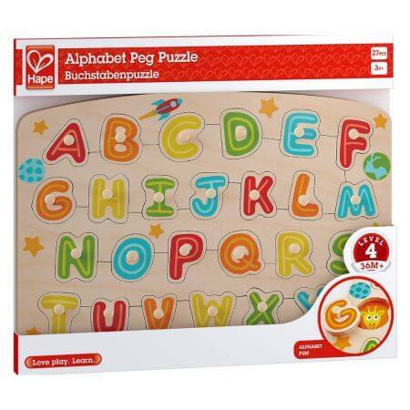 Puzzle di lettere, +3 anni, Hape