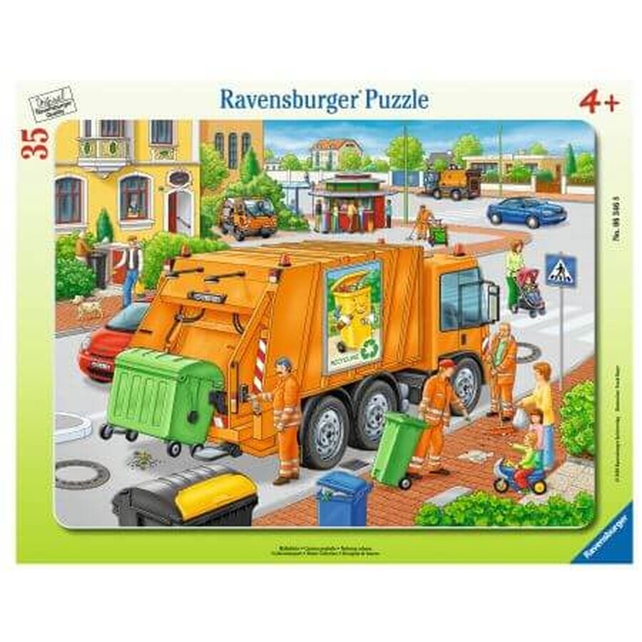 Puzzle de la machine à ramasser les ordures, 35 pièces, Ravensburger