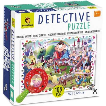 Puzzle Little Detective - Personaggi fantastici, +5 anni, Ludattica