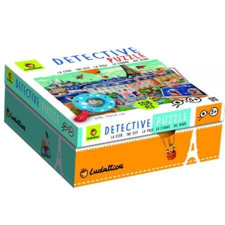 Puzzle Little Detective City, +5 ans, Ludattica