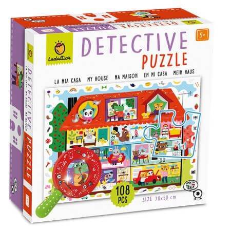 Puzzel Little Detective, Mijn huis, +5 jaar, Ludattica