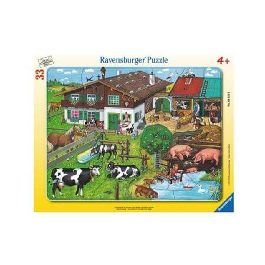 Puzzel, Dierenfamilie, +4 jaar, Ravensburger