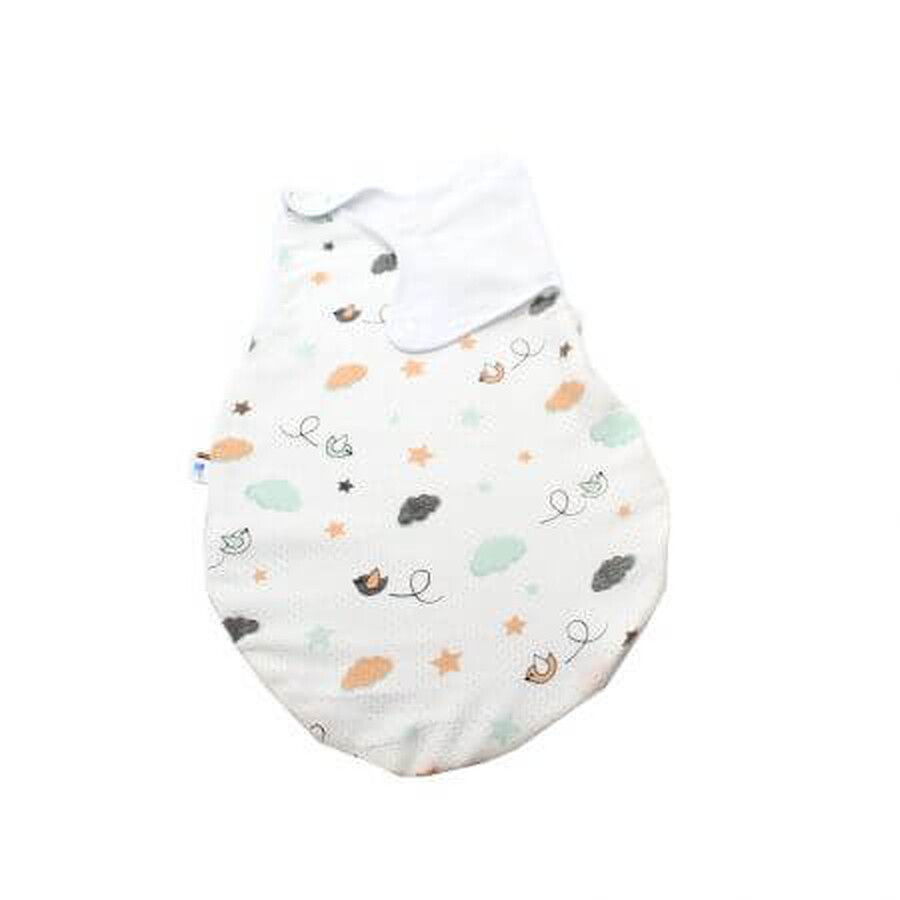 Saco de dormir de muselina Paserele, 0 - 3 meses, Baltic Bebe