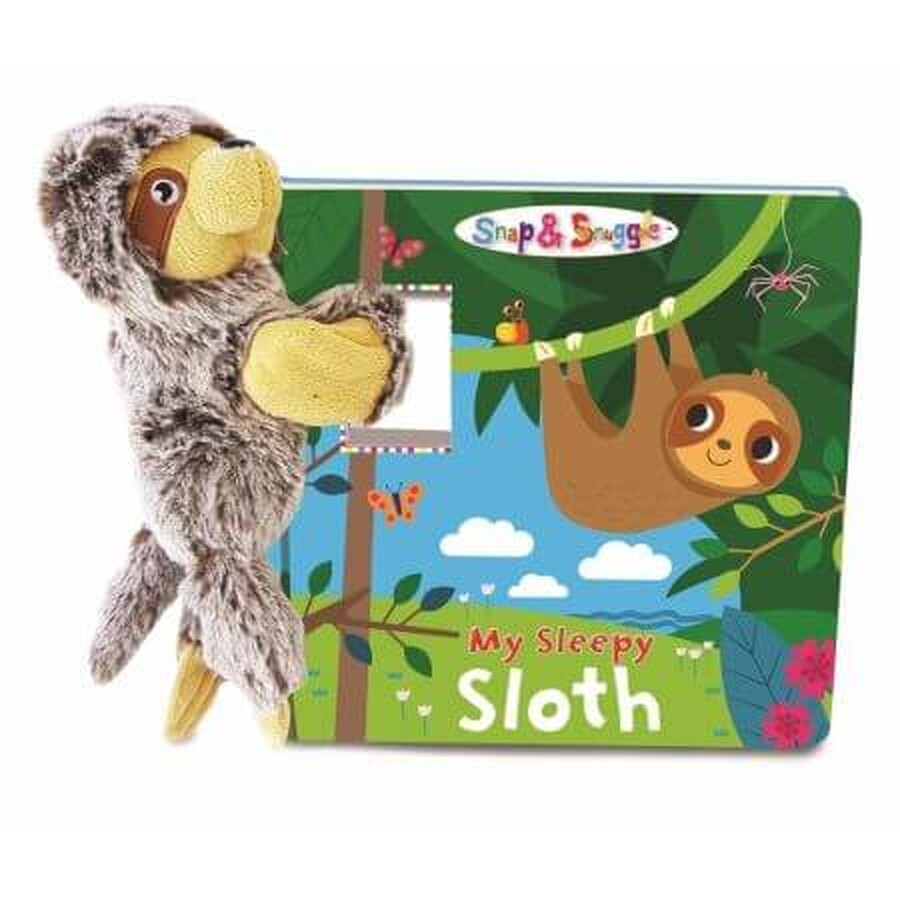 Animal en peluche et livret en anglais My sleepy sloth, 3 ans+, Buddy & Barney