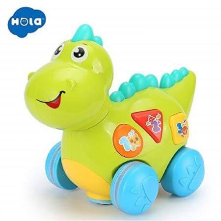 Baby dinosaur interactive with movements, songs and lights, Hola