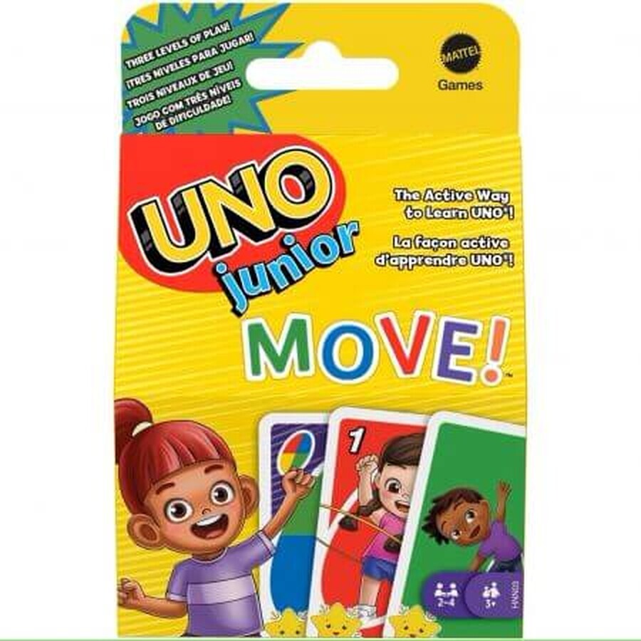 Cartes à jouer Uno Junior Move, 3+ ans, Mattel