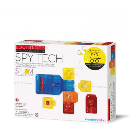 Joc electronic Logiblocs set Spy Tech, 5+ ani, 4M