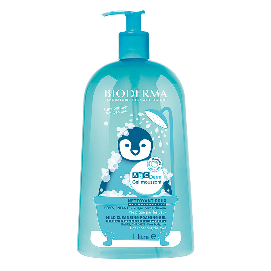 Bioderma ABCDerm Schäumendes Reinigungsgel, 1000 ml