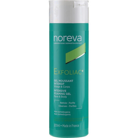 Noreva Exfoliac Gel spumant pentru ten acneic, 200 ml