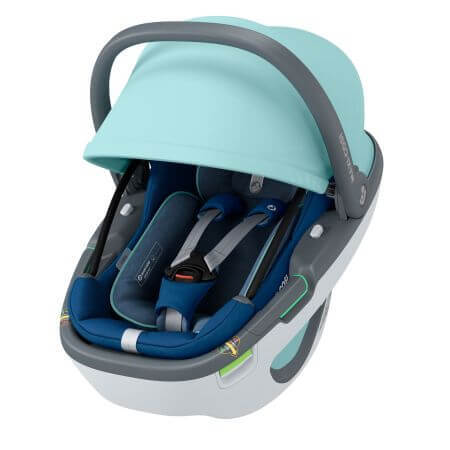 Scoica auto I-Size Coral 360, Esential Blue, Maxi Cosi