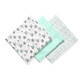 Set van 3 stoffen babyluiers, Bamboo Green, Babyono