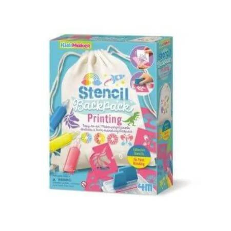 Creatieve set bedrukken met textielblokken, 5 jaar +, 4M