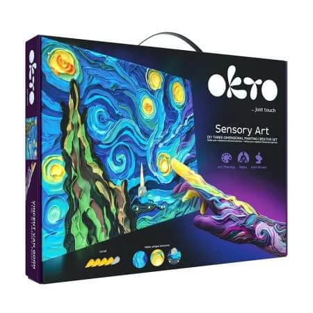 Sensory Art Sterrennacht creatieve set, 30 x 40 cm, Okto