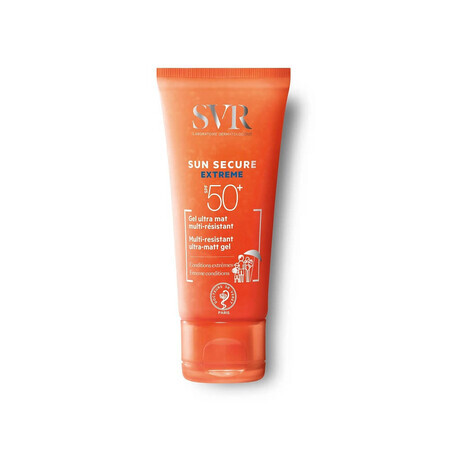 Ultra Matte Gel Extrem SPF 50+ Zonbescherming, 30 ml, SVR