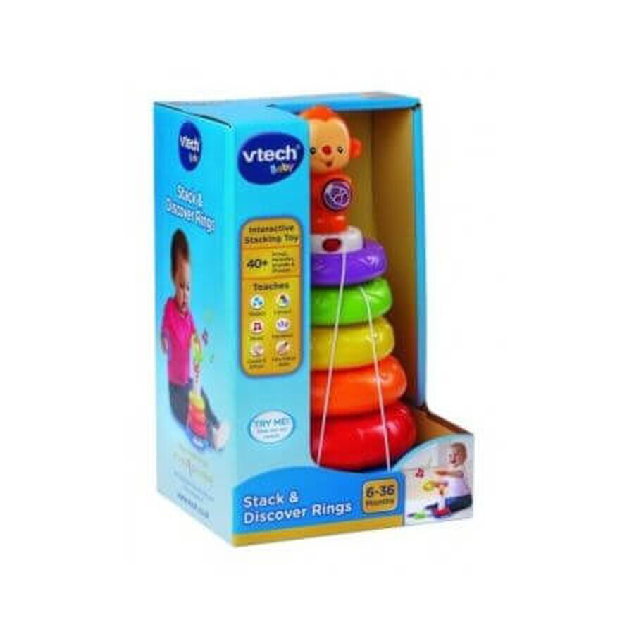 Muzikale toren met ringen, 6-36 maanden, Vtech Baby