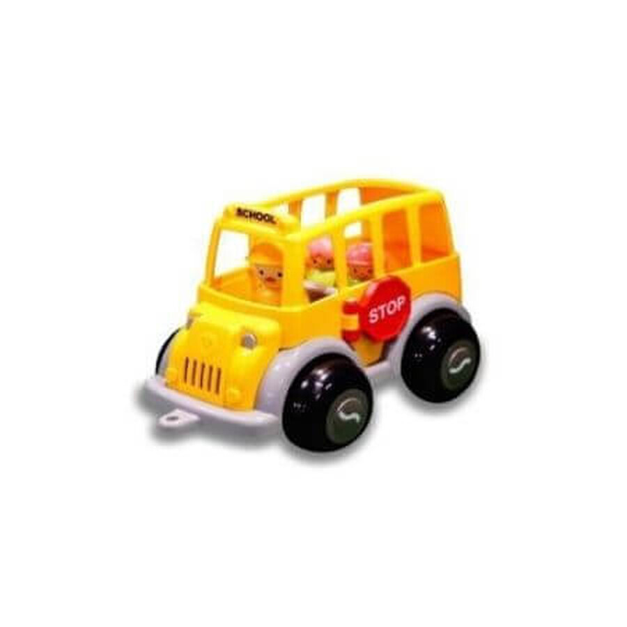 Autobuz scolar cu sofer si 2 elevi Midi, Viking Toys