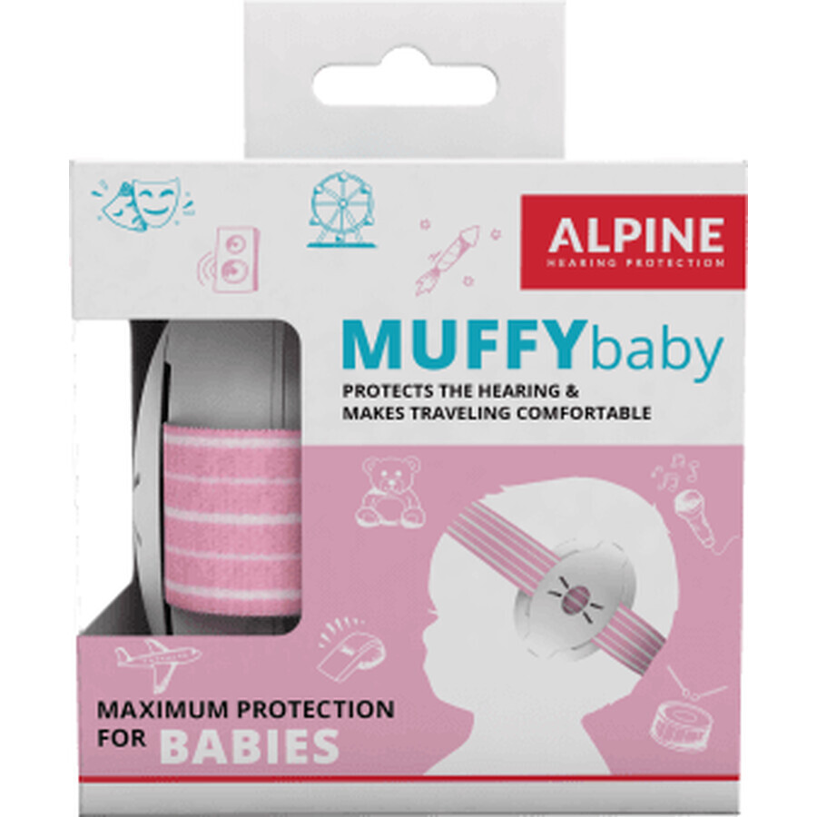 Ohrenschützer für Babys, 0-36 Monate, Rosa, Alpine