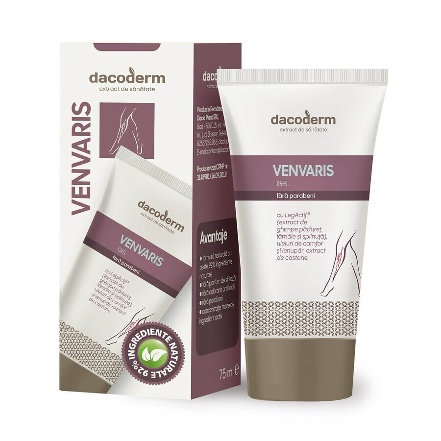 Venvaris Dacoderm Gel, 75 ml, Dacia Plant