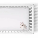 Sheet with elastic, 120x60 cm, White, Tuxi Brands