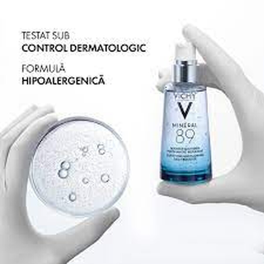 Vichy Mineral 89 gel-booster zilnic cu efect de fortifiere și reumplere, 50 ml, 