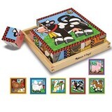 Farm Cubes, +3 Jahre, 16 Würfel, Melissa&Doug