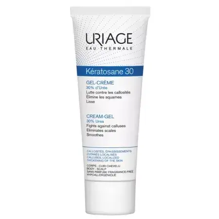 Gel-cremă pentru piele dura Keratosane 30, 75 ml, Uriage