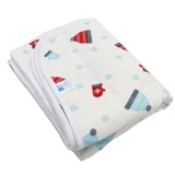 Manta doble de muselina acolchada, 80x100 cm, Baltic Bebe