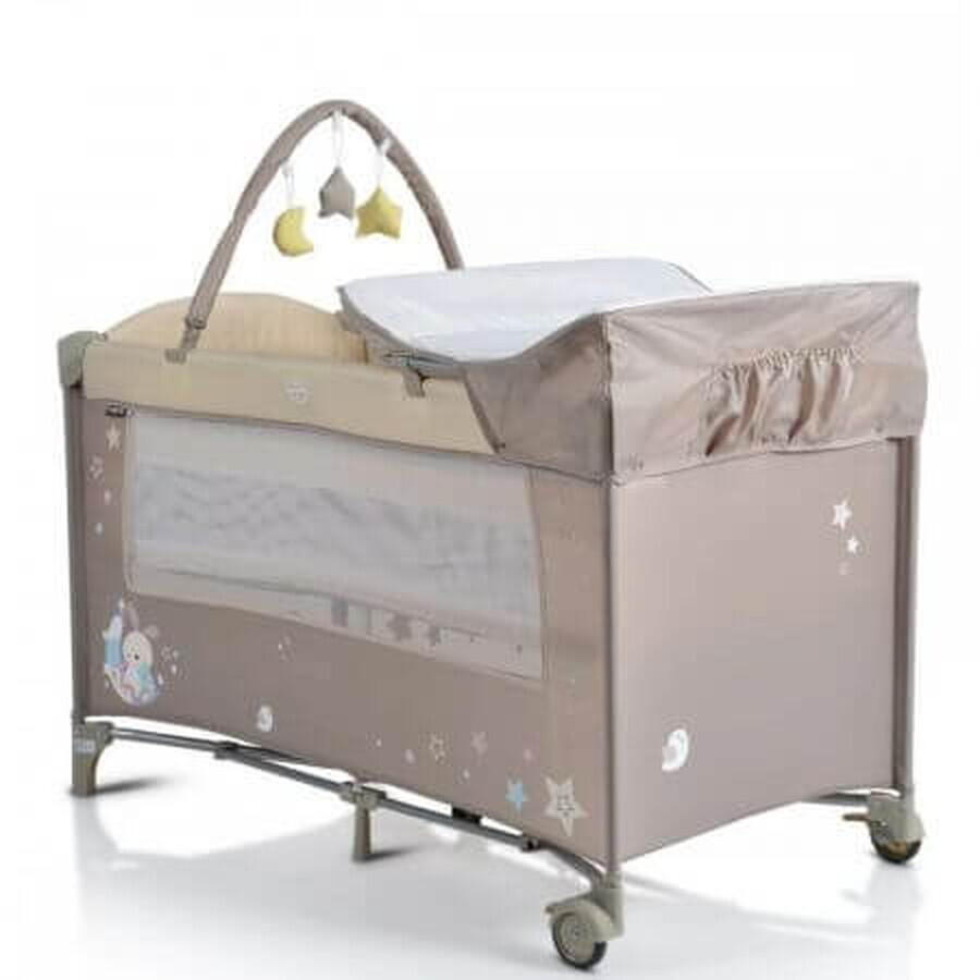 Opvouwbaar kinderbed, Beige, Moni Sleepy