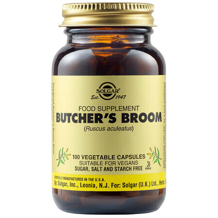 Butchers Broom, 100 capsules, Solgar