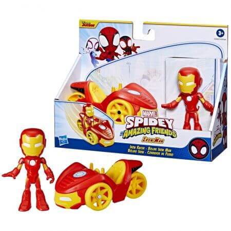 Iron Man Spidey Friends Extraordinaire Voertuig en Figurenset, +3 jaar, Hasbro