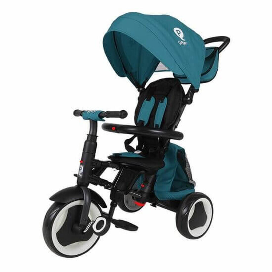 Rito Plus opvouwbare kinderdriewieler, Turquoise, Qplay