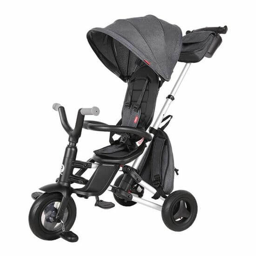 Nova Rubber ultra-vouwbare kinderdriewieler, zwart, Qplay