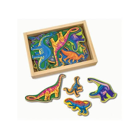 Dinozauri din lemn cu magneti, +3 ani, Melissa&Doug