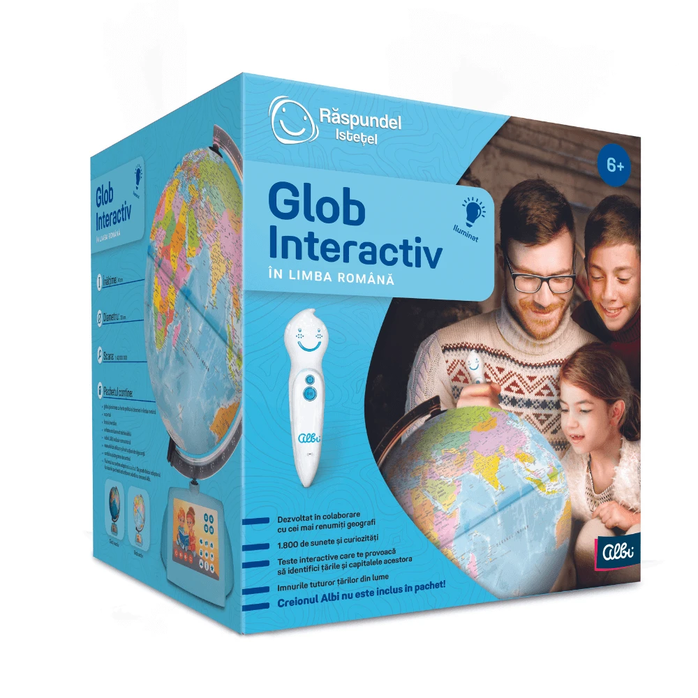 Interactieve wereldbol in het Roemeens, +6 jaar, Raspundel Istetel