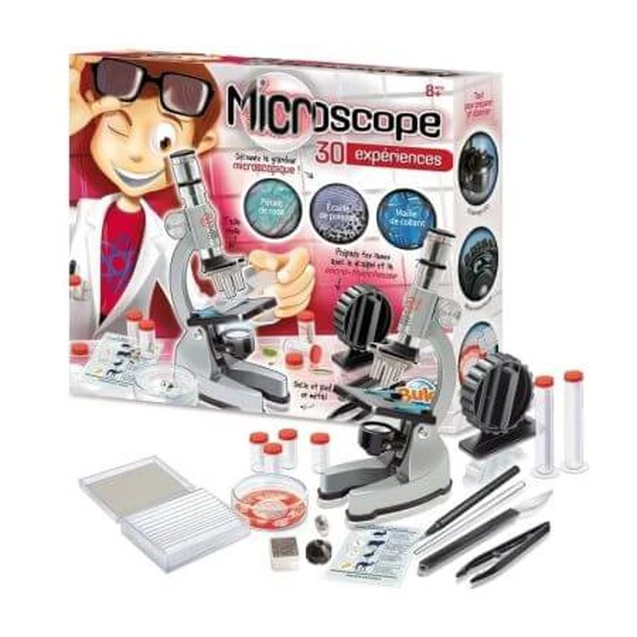 Microscope Kit 30 Experiments, +8 years, Buki