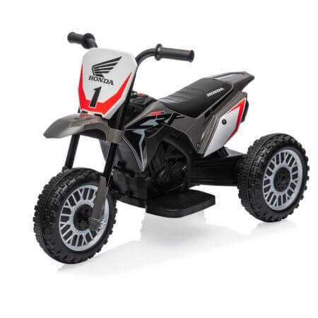 Moto électrique Honda 450R pour enfants, grise, Milly Mally