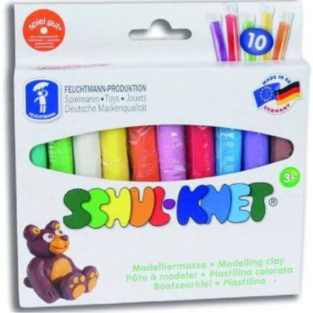Niet-giftige plasticine, 10 kleuren, 6280102, Feuchtmann