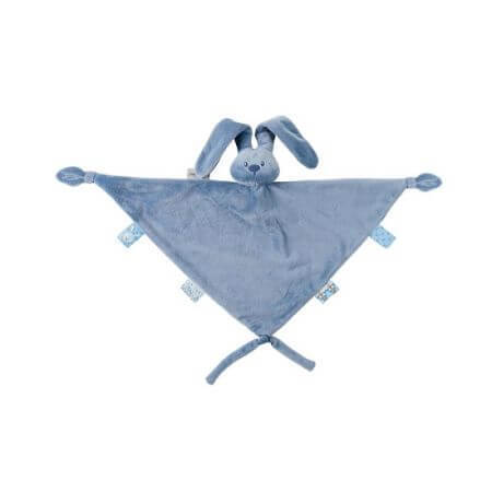 Doudou Lapin Lapidou, couleur bleu, Nattou