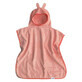 Poncho met capuchon en oren, 2-6 jaar, Zalm, Tuxi