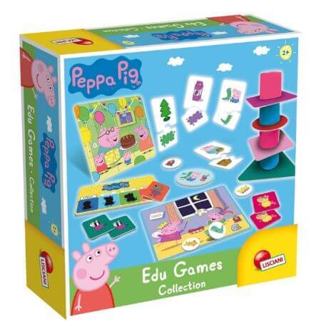 Mijn eerste Peppa Pig spelletjeverzameling, +2 jaar, Lisciani