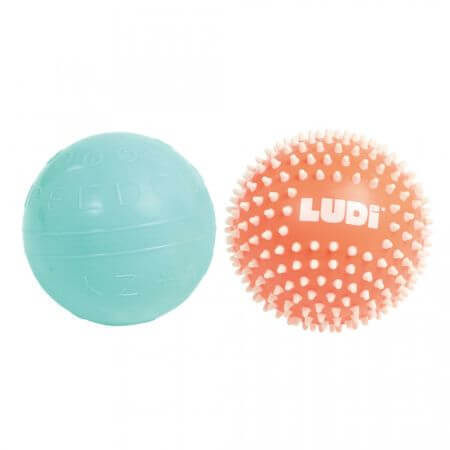 Lot de 2 balles sensorielles, +6 mois, Ludi