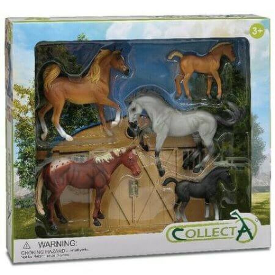 Set van 5 paardenbeeldjes, +3 jaar, Collecta